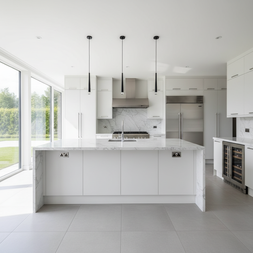 Luxury kitchen with Viking-style premium appliances